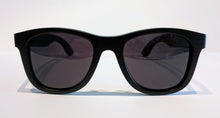 black bamboo sunglasses front view